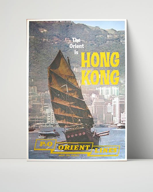 Classic Travel Unframed Poster -  Hong Kong - Orient Lines