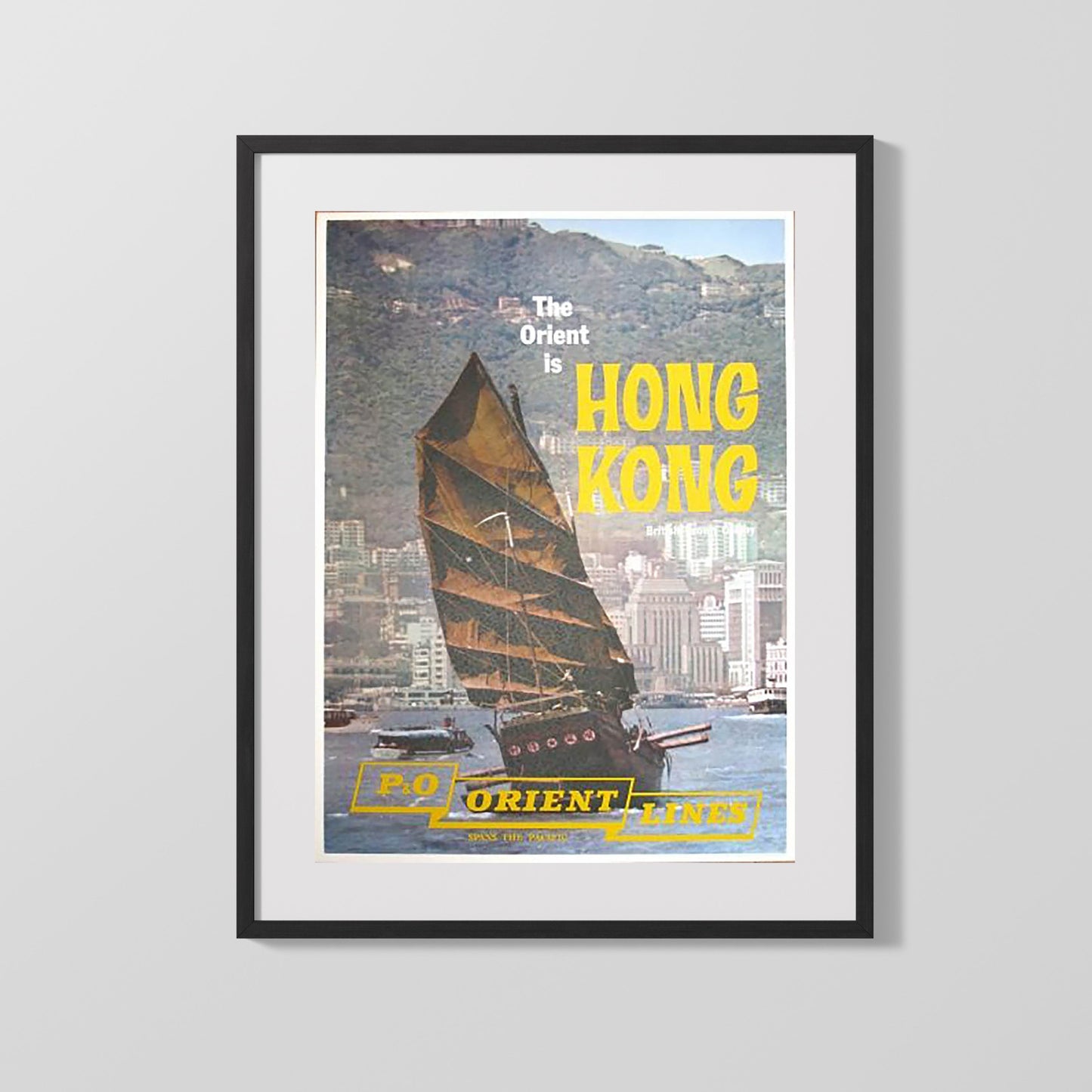 Classic Travel Poster - Hong Kong - Orient Lines