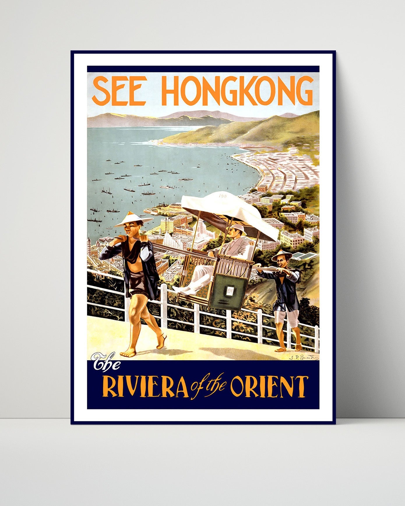 Classic Travel Poster - Hong Kong - Poster