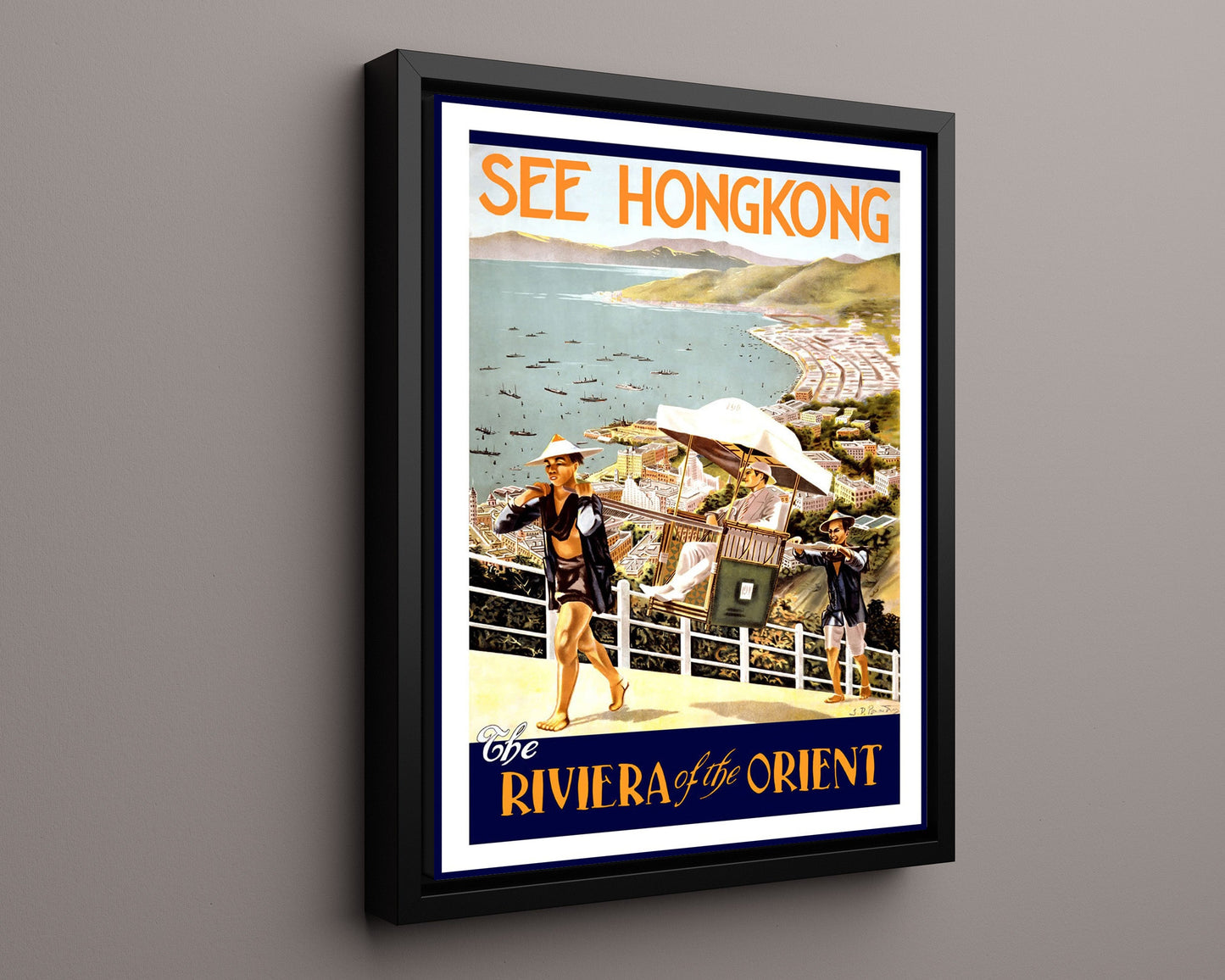Classic Travel Poster - Hong Kong - Poster