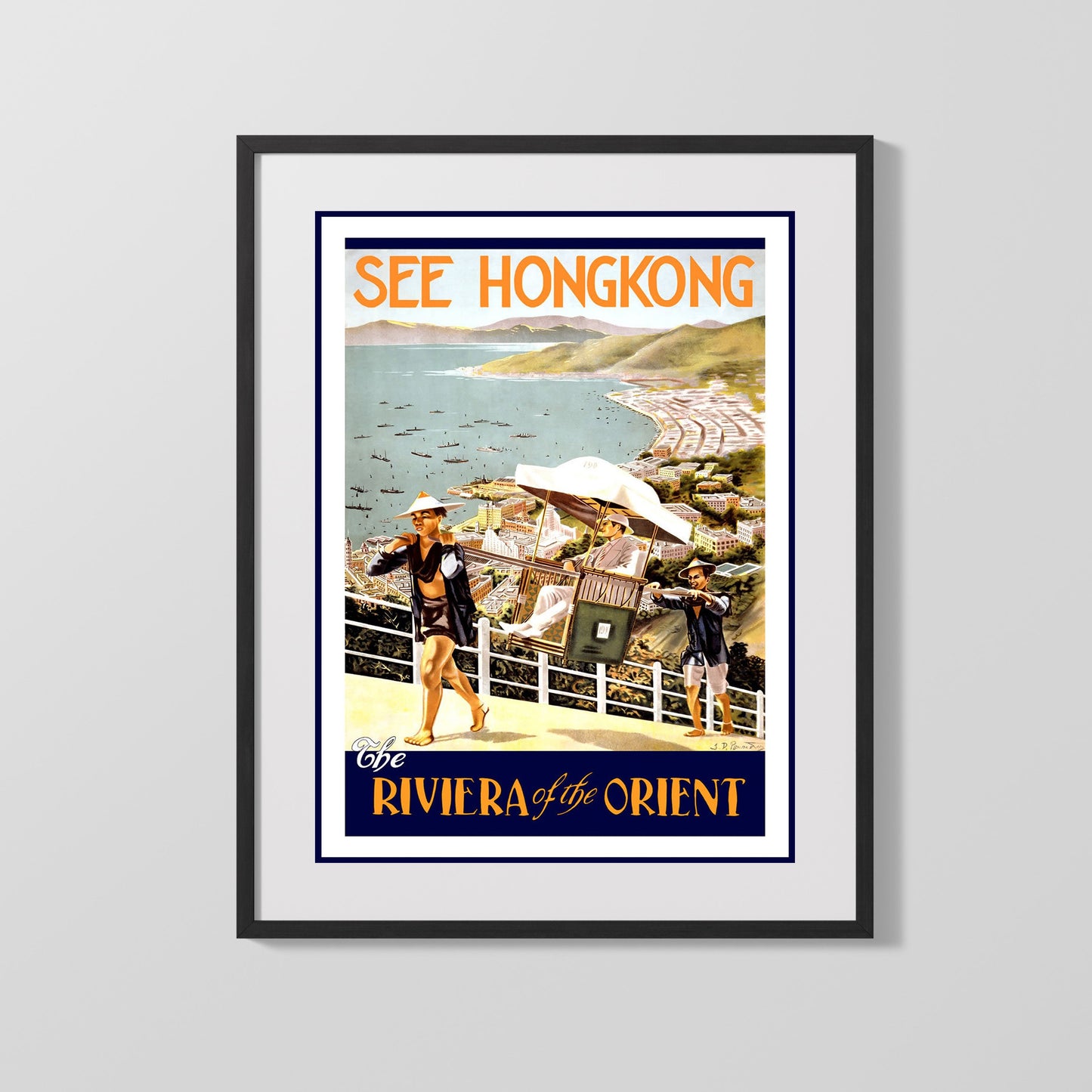 Classic Travel Poster - Hong Kong - Poster