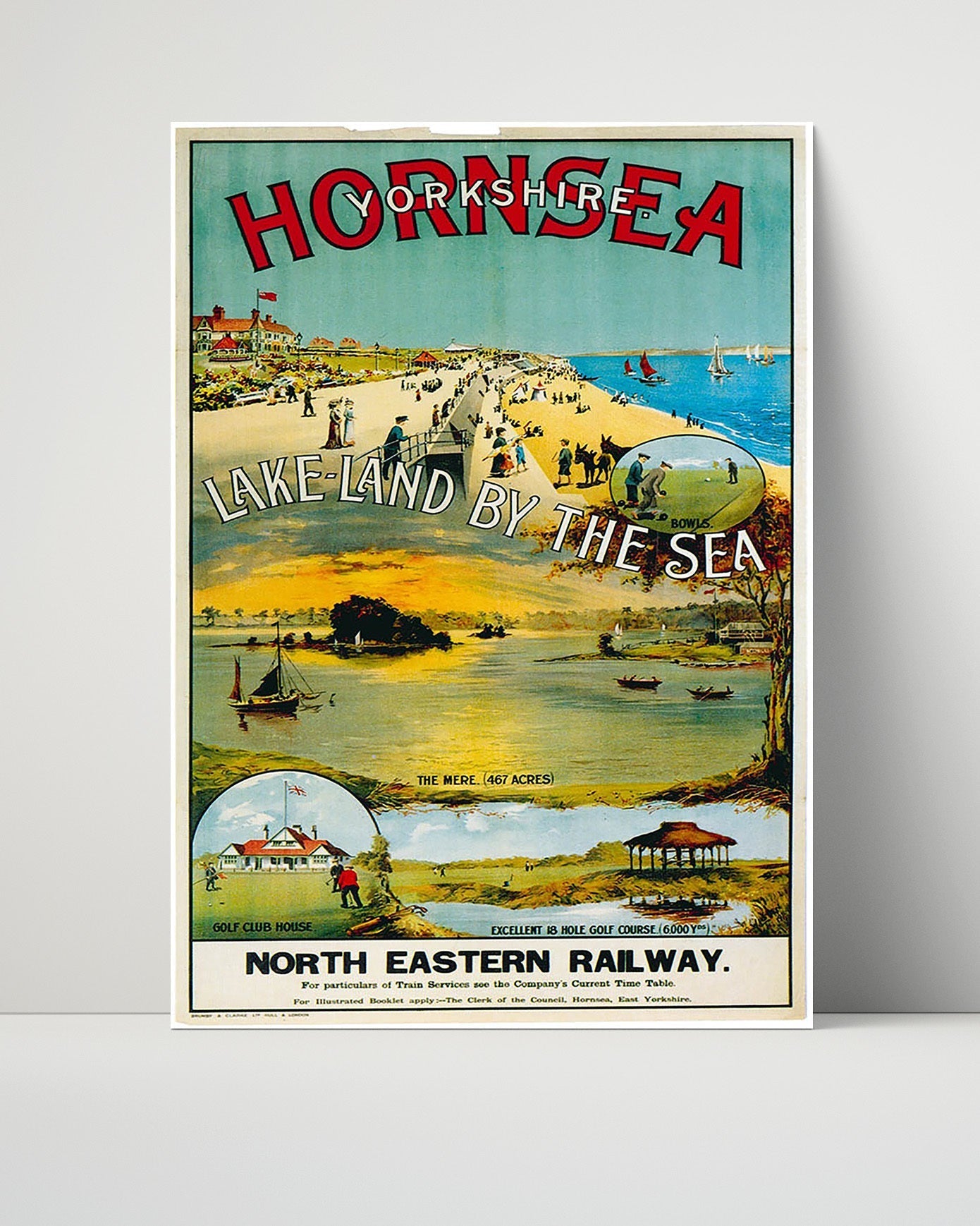 Classic Travel Unframed Poster -  Hornsea - Lake Land By The Sea