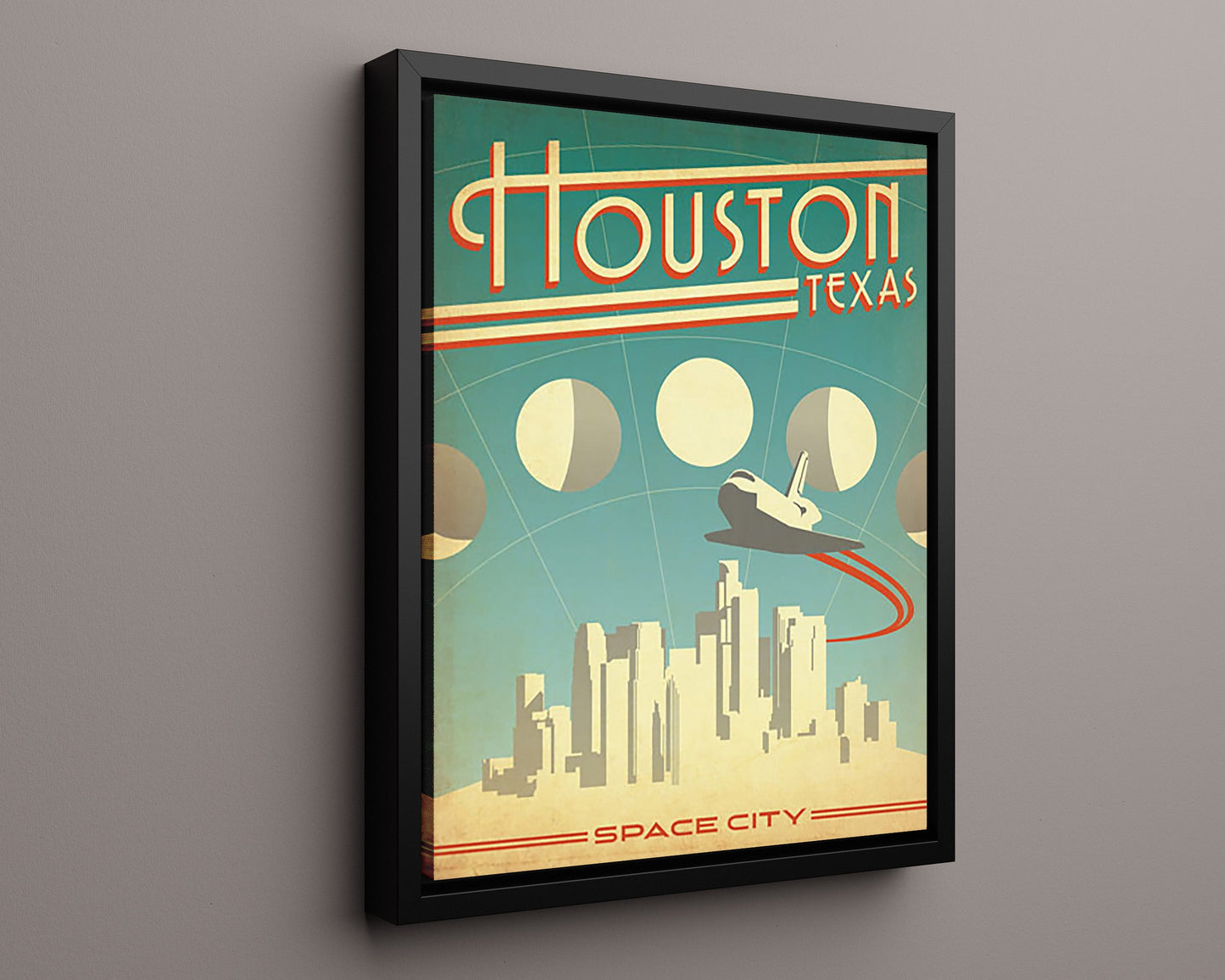 Classic Travel Poster - Houston - Space City