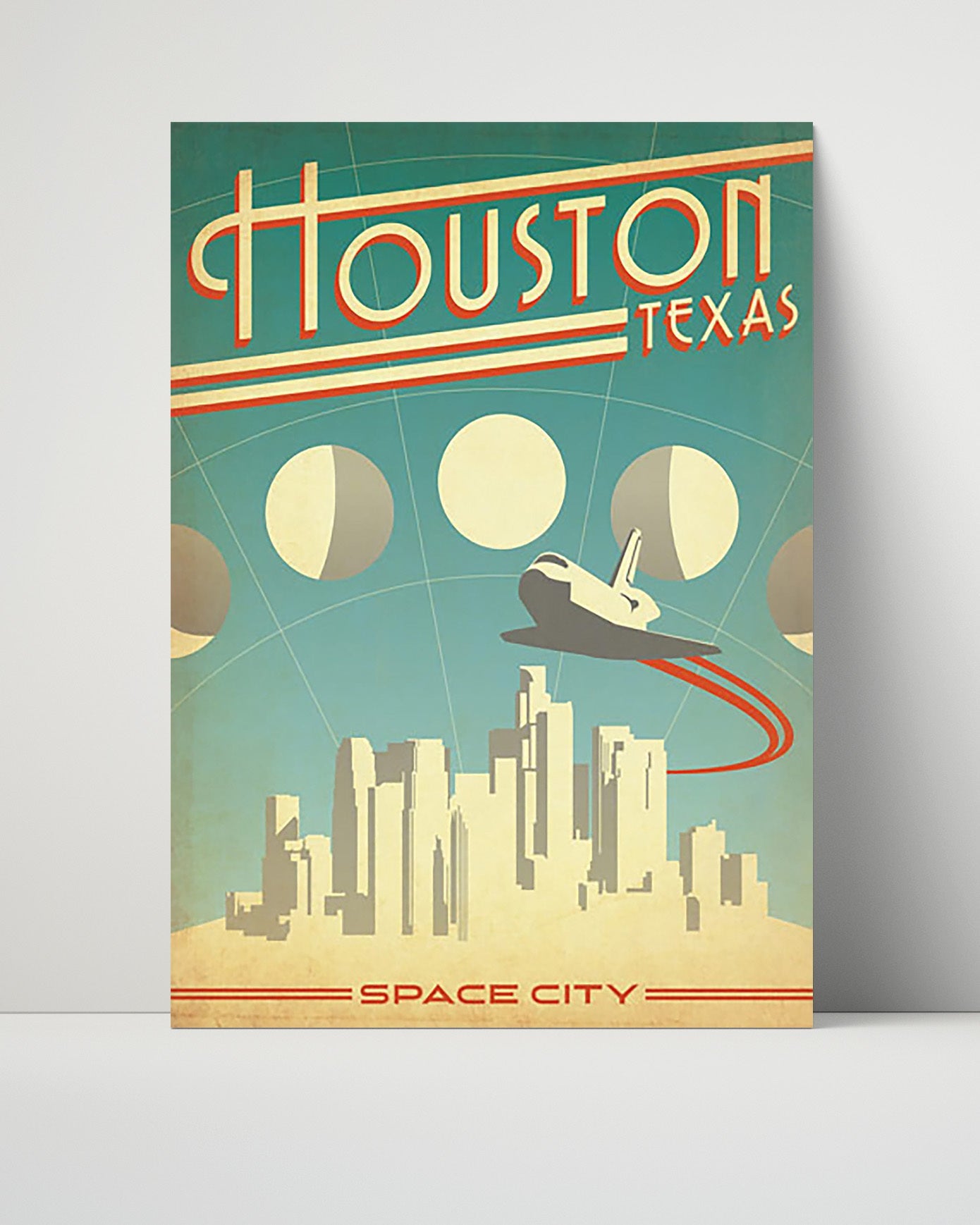 Classic Travel Poster - Houston - Space City