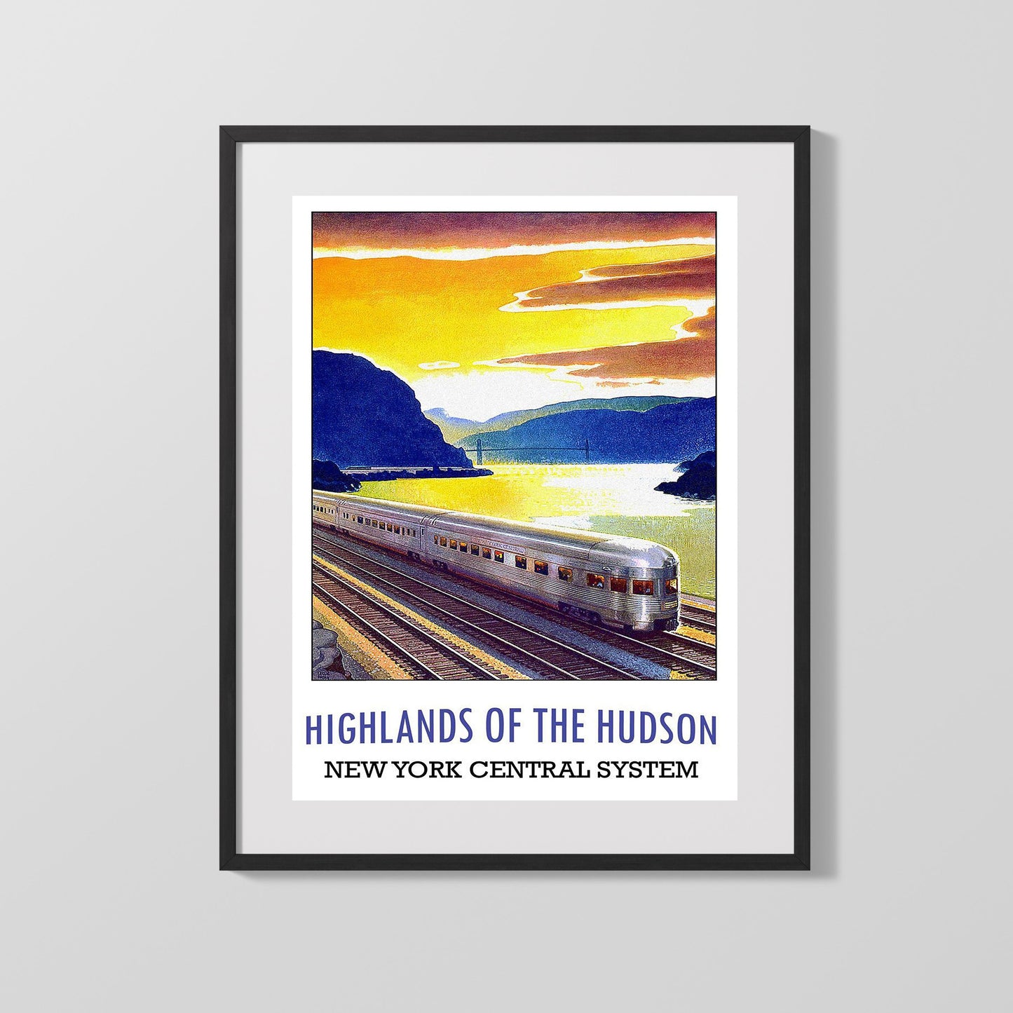 Classic Travel Poster - Hudson - Highlands