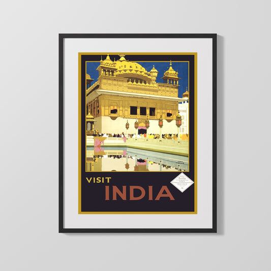 Classic Travel Poster - India - Delhi House