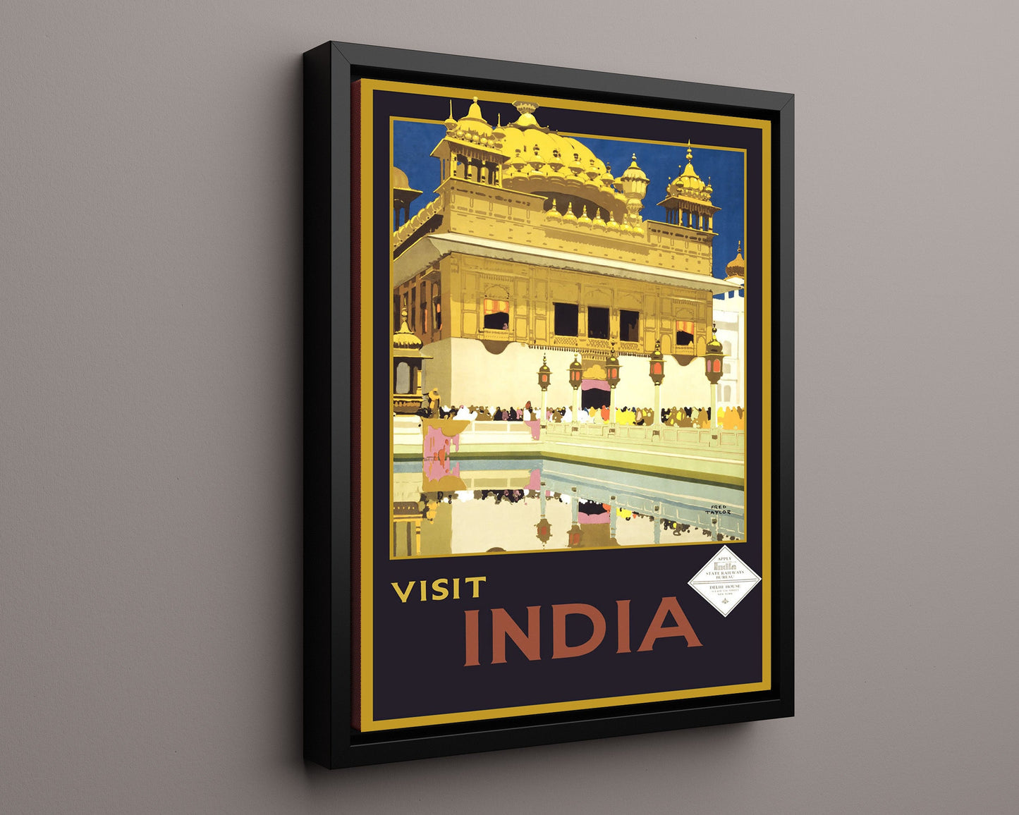 Classic Travel Poster - India - Delhi House