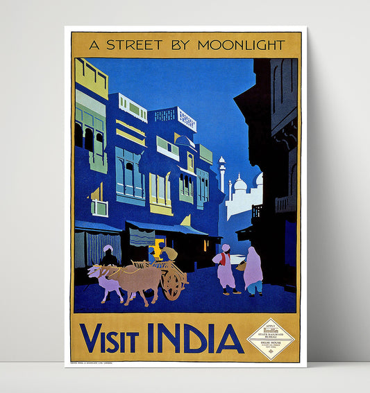 India Moonlight - Travel - 16x20 Unframed Print