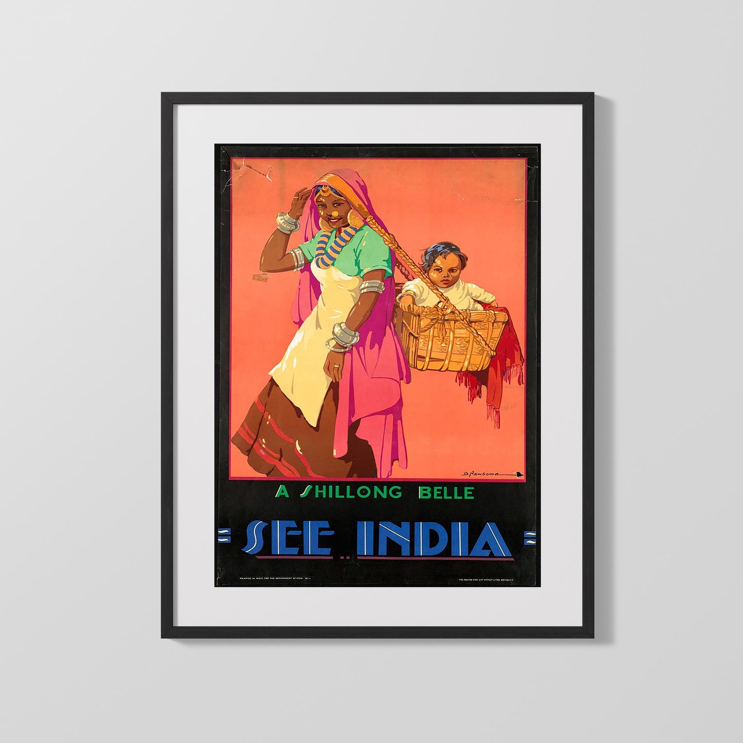 Classic Travel Poster - India - Shillong Belle