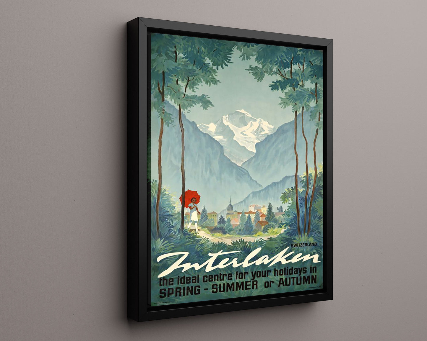 Classic Travel Poster - Interlaken - Jungfrau Region