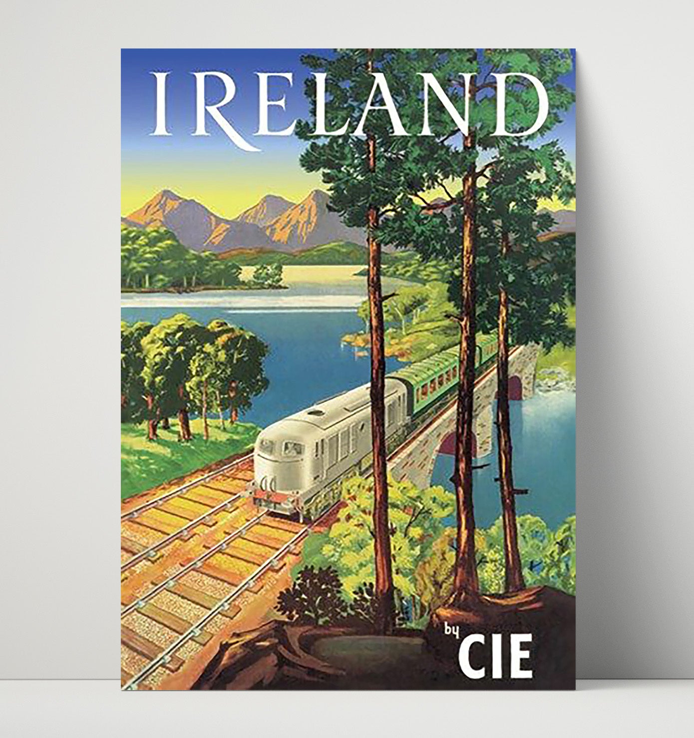 Ireland CIE Railway Vintage Travel Print 16x20 Unframed Print travel wall art print