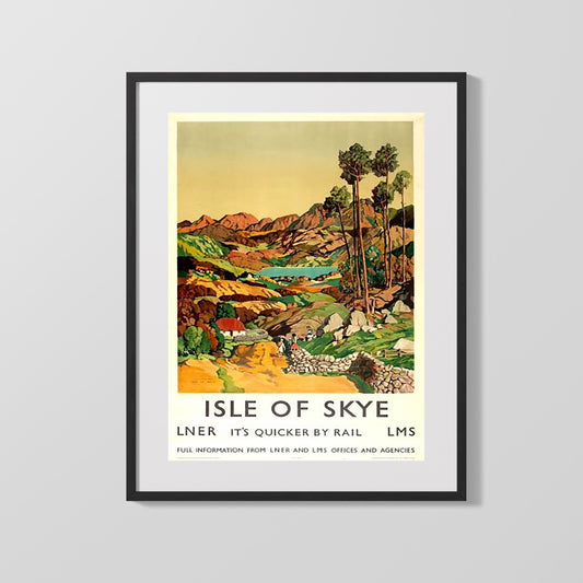 Classic Travel Poster - Isle Of Skye - By Rail