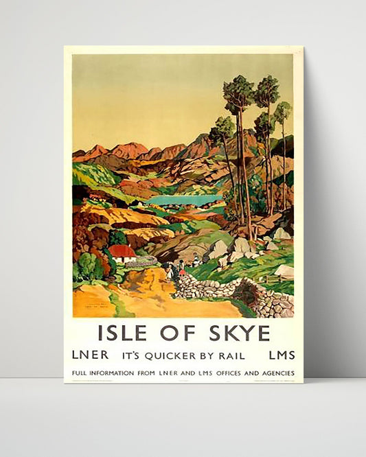 Classic Travel Unframed Poster -  Isle Of Skye - By Rail