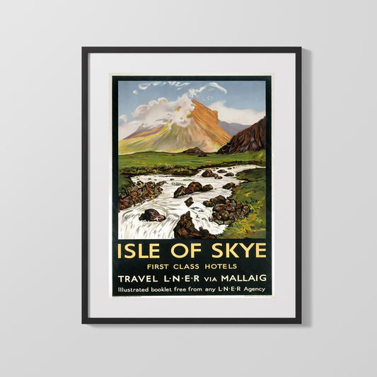 Classic Travel Poster - Isle Of Skye - Hotels
