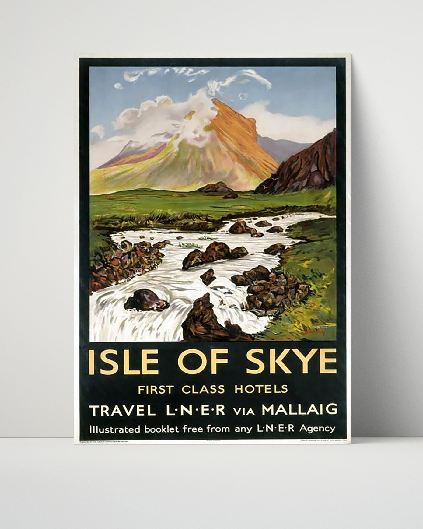 Classic Travel Poster - Isle Of Skye - Hotels