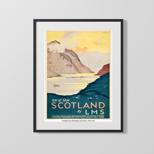 Classic Travel Poster - Isle of Skye - Scotland