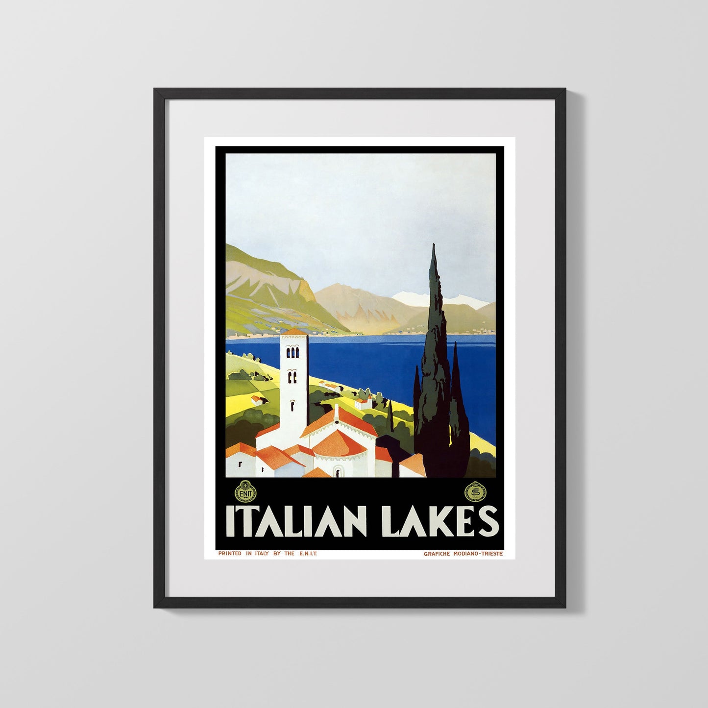 Classic Travel Poster - Italian Lakes - Scenic