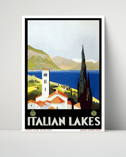 Classic Travel Unframed Poster -  Italian Lakes - Scenic