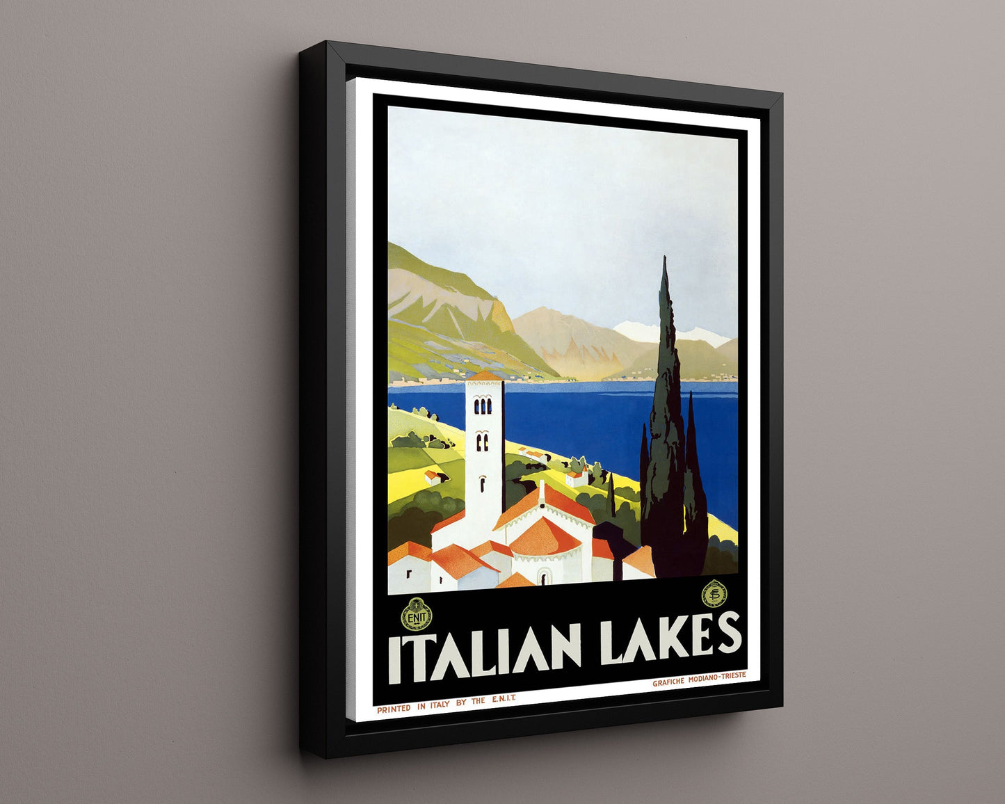 Classic Travel Poster - Italian Lakes - Scenic