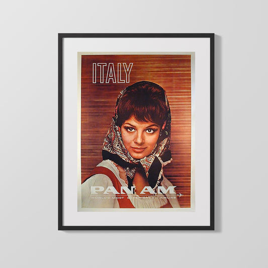 Classic Travel Poster - Italy - Pan Am Airlines