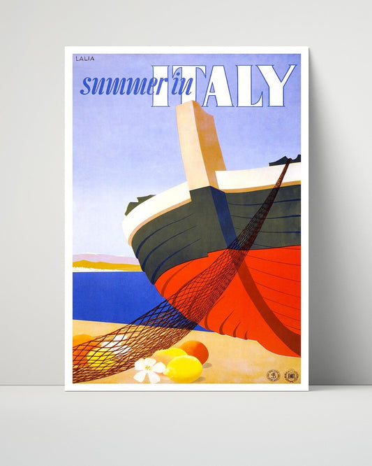 Classic Travel Unframed Poster -  Italy - Summer by the Sea