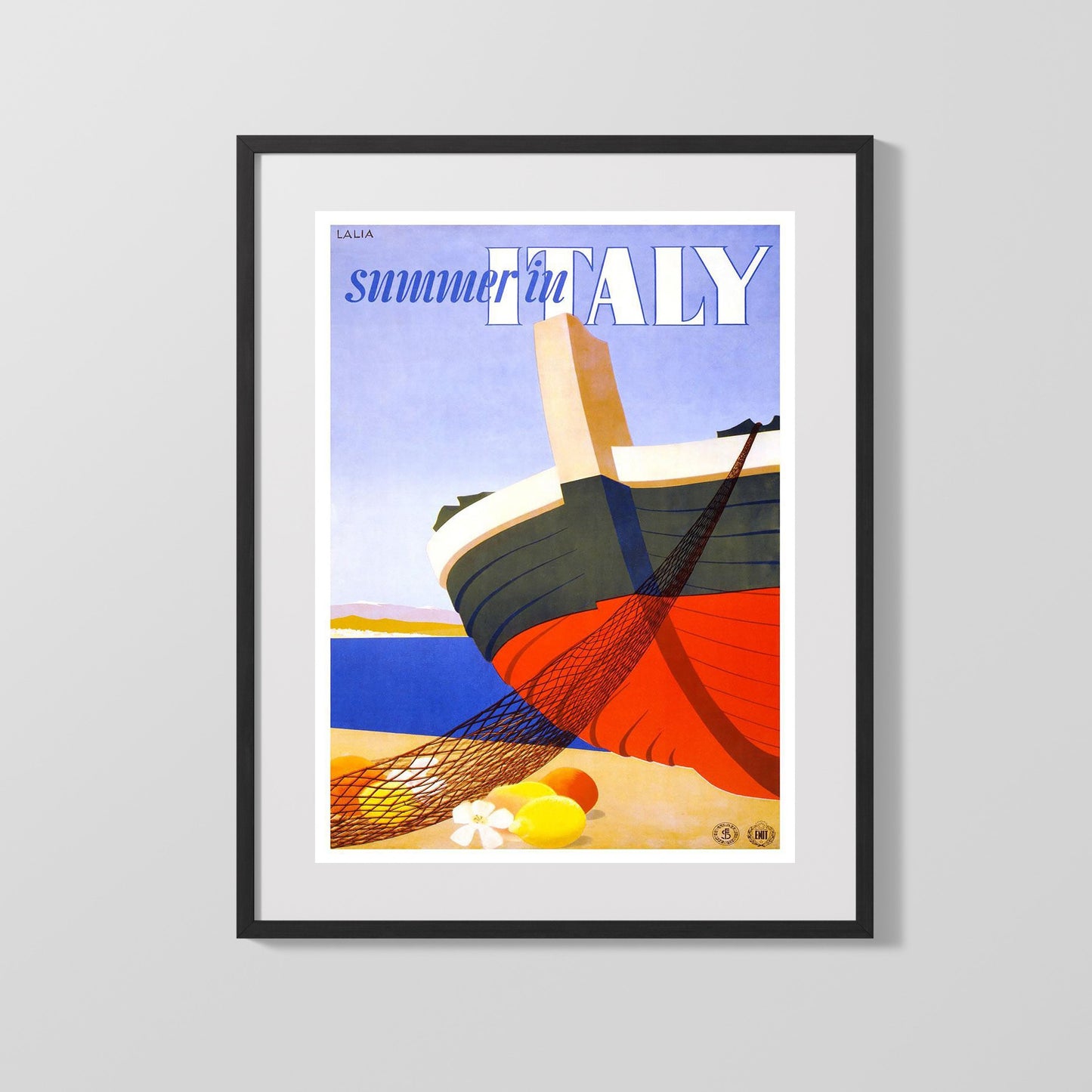 Classic Travel Poster - Italy - Summer by the Sea