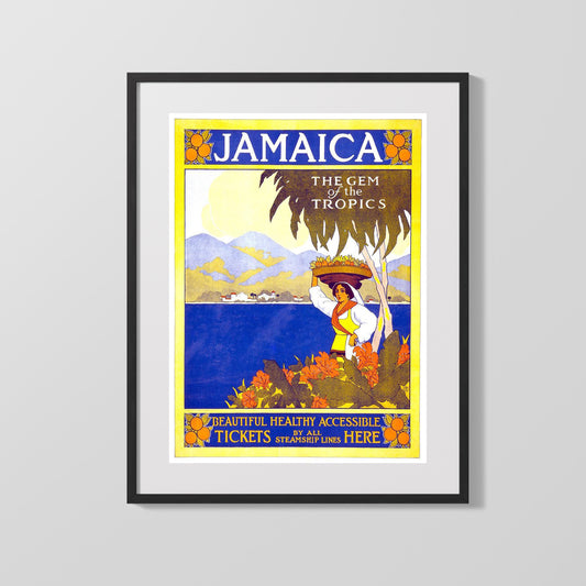Classic Travel Poster - Jamaica - Gem of the Tropics