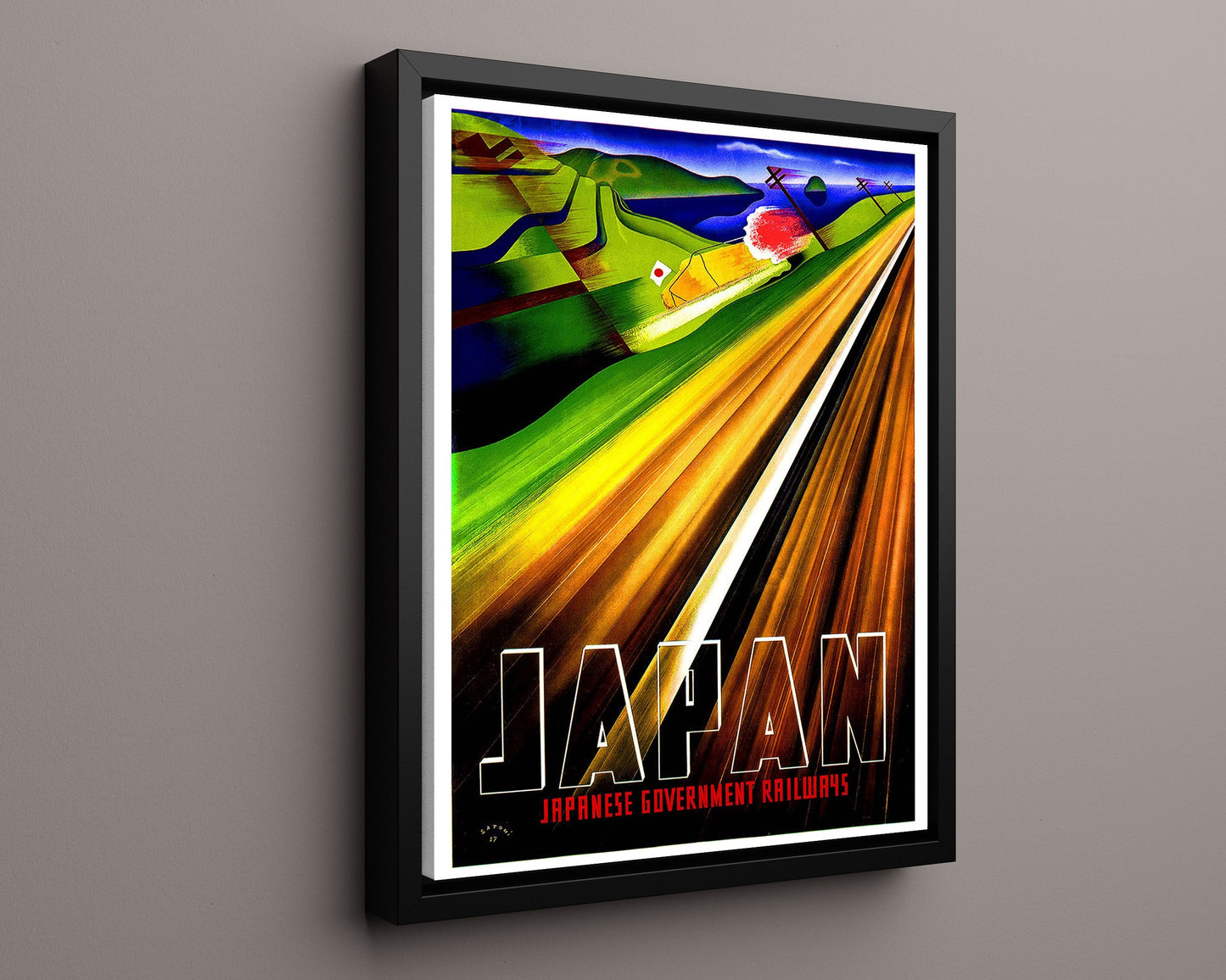 Classic Travel Poster - Japan - Japanese Railways