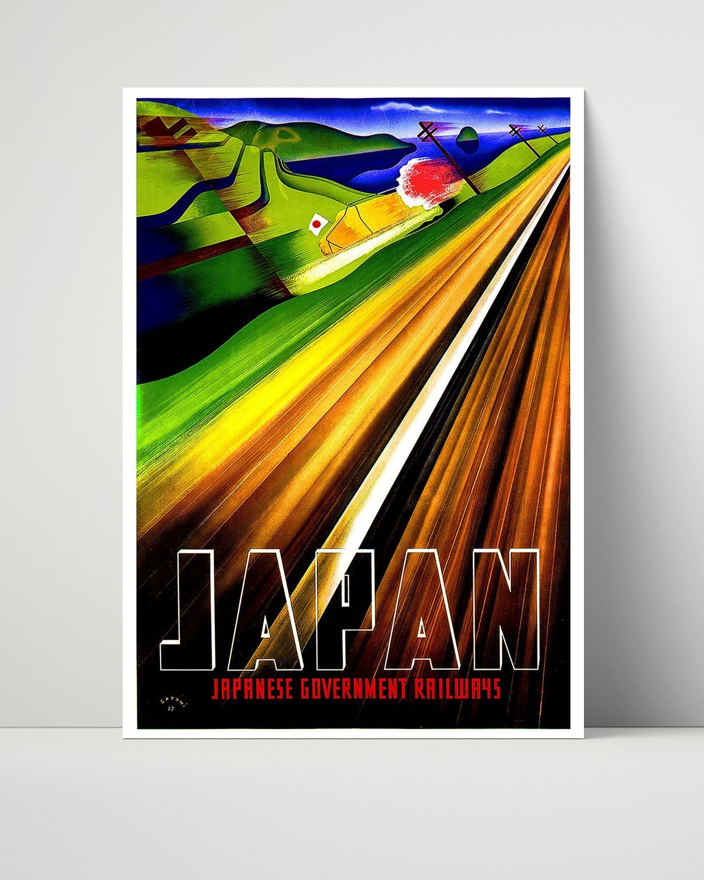 Classic Travel Unframed Poster -  Japan - Japanese Railways
