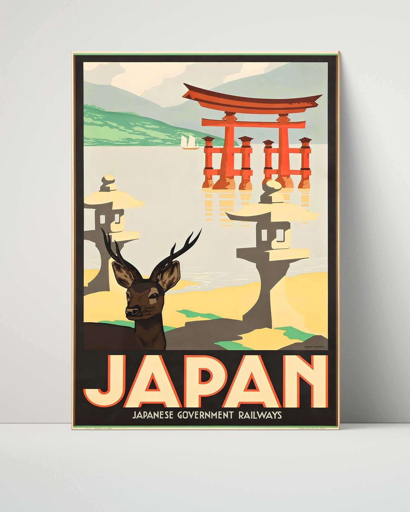Classic Travel Poster - Japan - Japan Mail