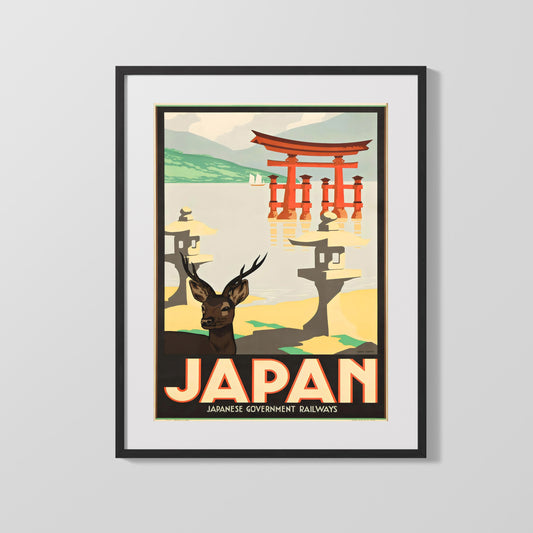 Classic Travel Poster - Japan - Japan Mail