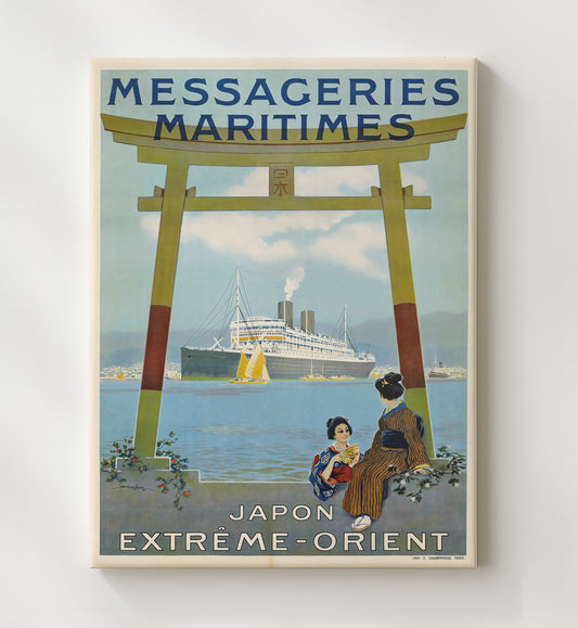 Japan Messageries Maritimes - Travel - 20x24 Canvas