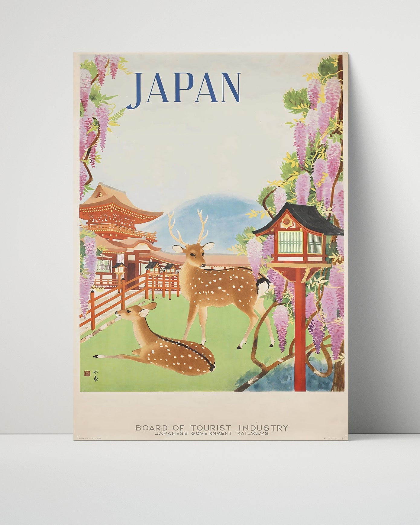 Classic Travel Unframed Poster -  Japan - Nara Deer