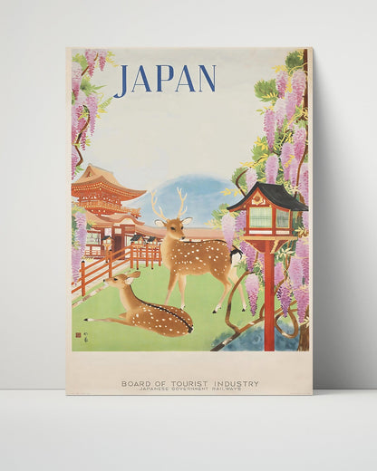 Classic Travel Unframed Poster -  Japan - Nara Deer