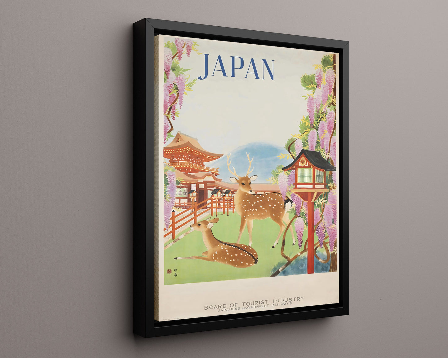 Classic Travel Poster - Japan - Nara Deer