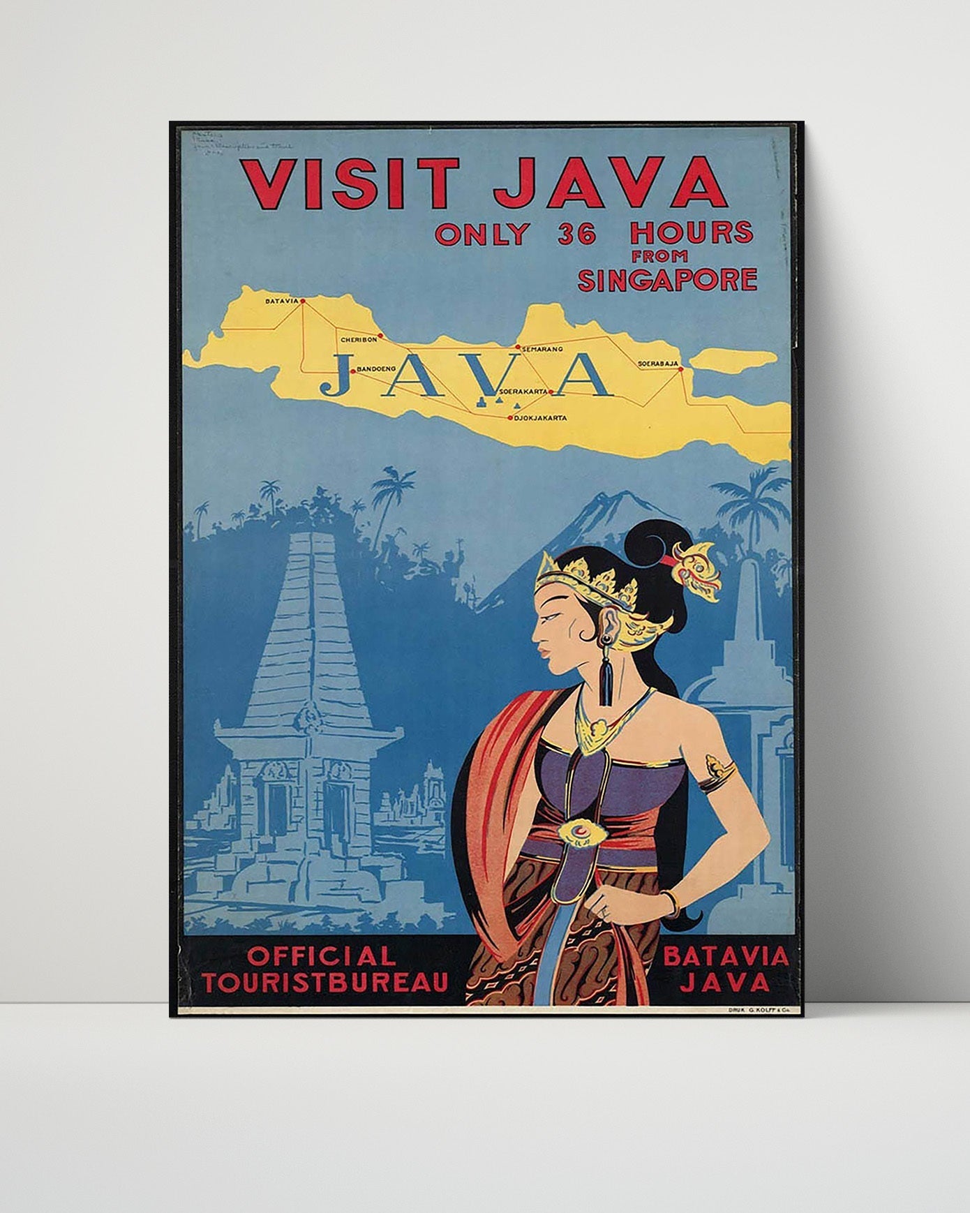 Classic Travel Unframed Poster -  Java - Batavia
