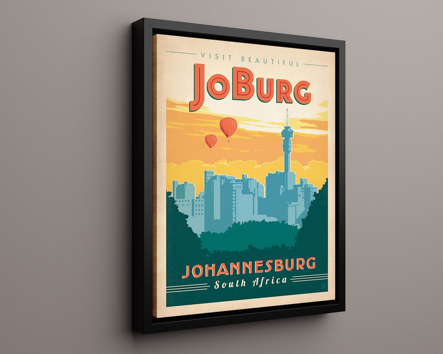 Classic Travel Poster - Johannesburg - South Africa