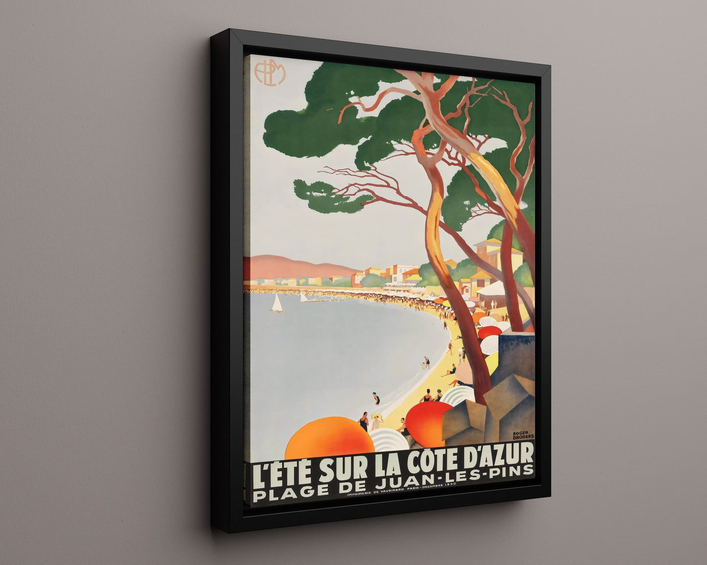 Classic Travel Poster - Juan-les-Pins - Cote dAzur