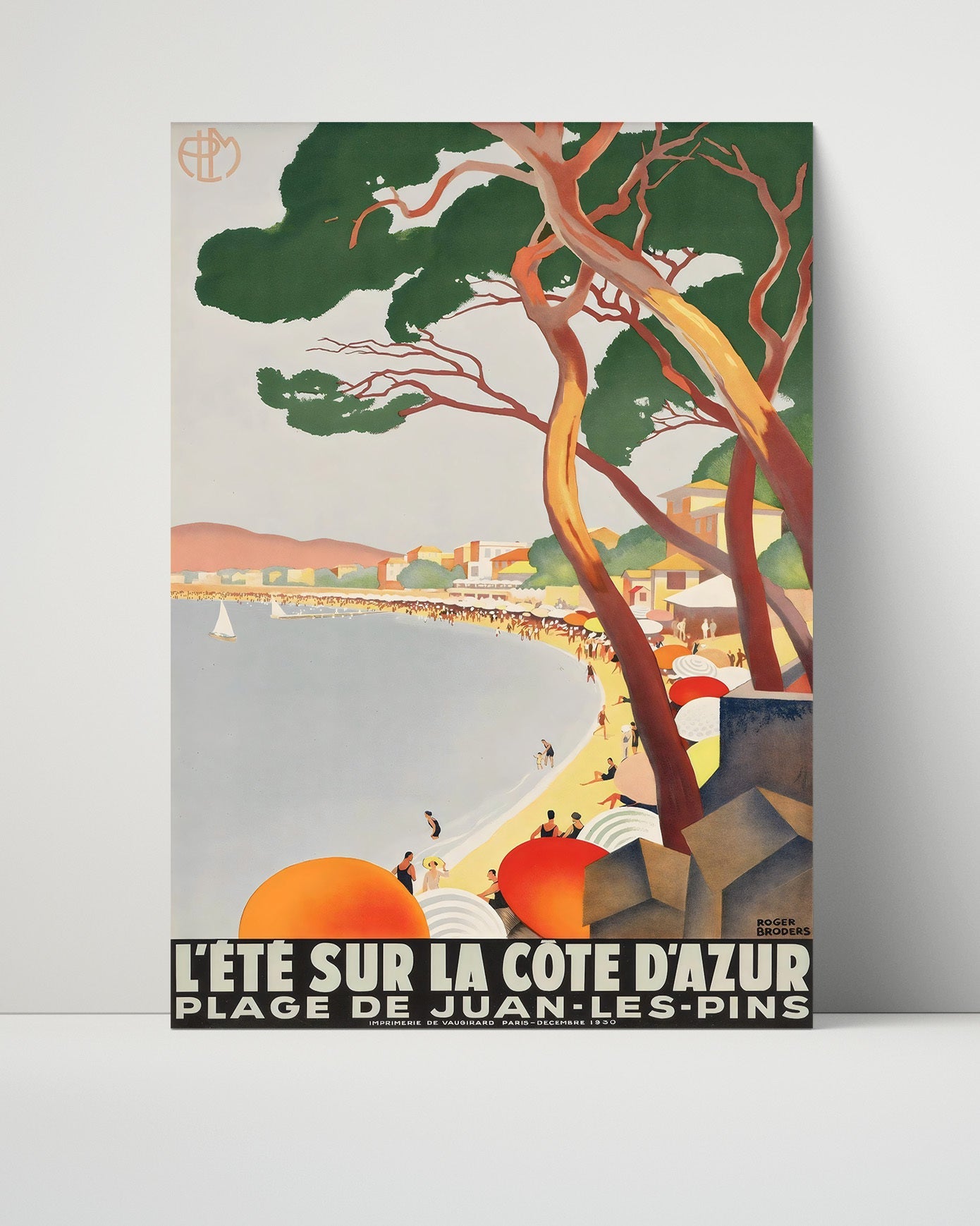 Classic Travel Poster - Juan-les-Pins - Cote dAzur