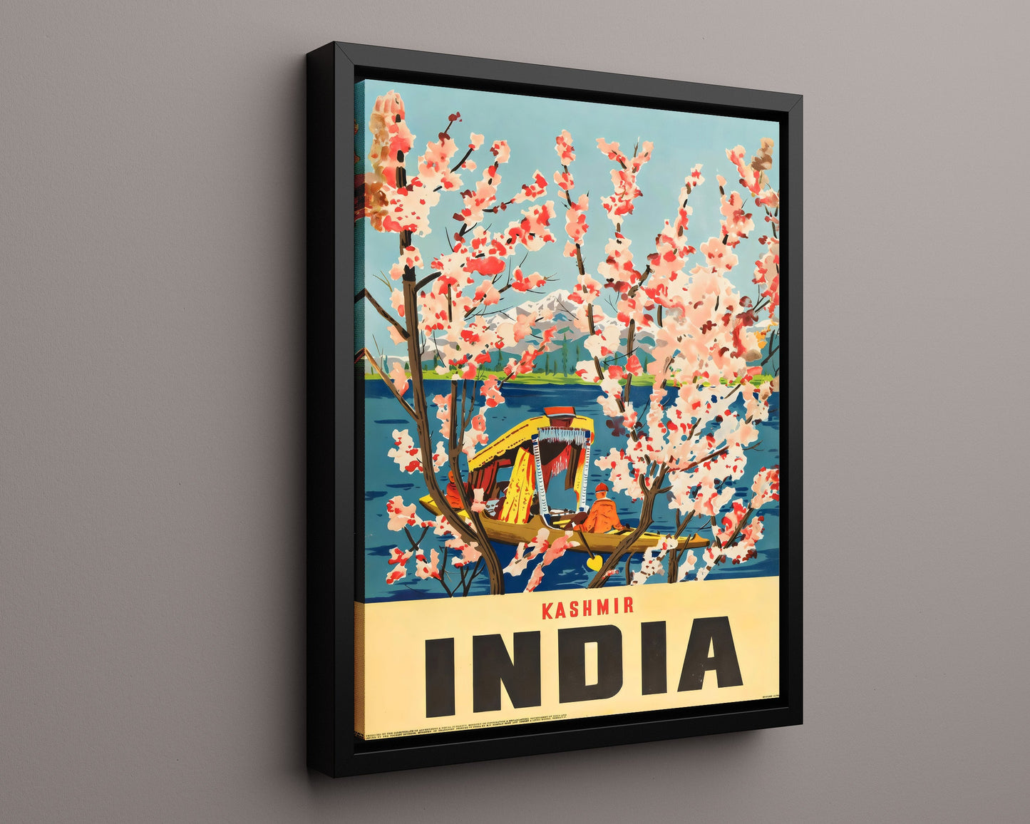 Classic Travel Poster - Kashmir - India Blossoms