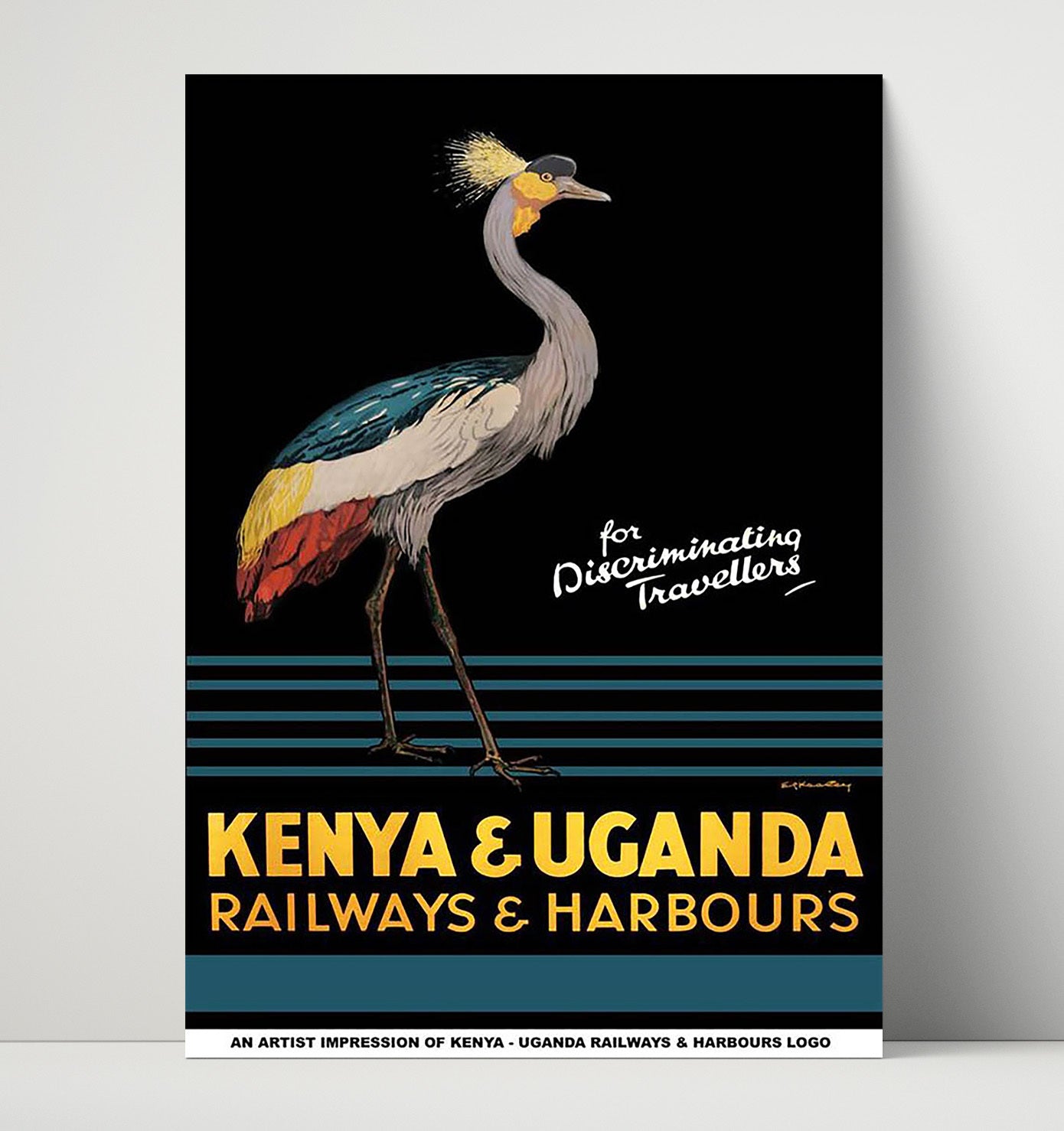 Kenya and Uganda Railways Vintage Travel Print 16x20 Unframed Print travel wall art print