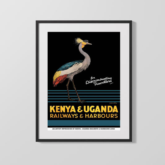 Classic Travel Poster - Kenya and Uganda - Railways