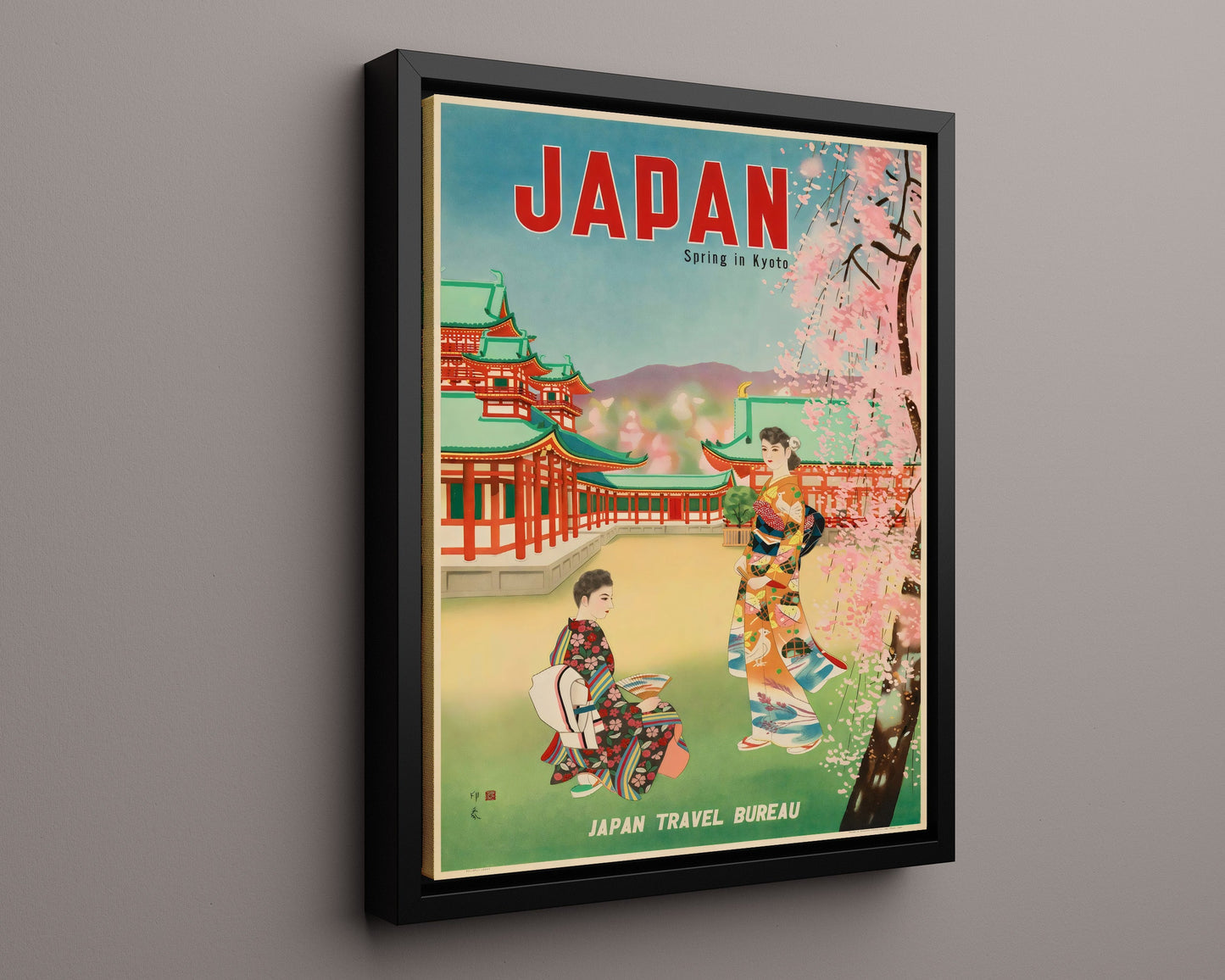 Classic Travel Poster - Kyoto - Japan Spring