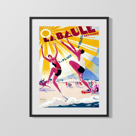 Classic Travel Poster - La Baule - Bretagne