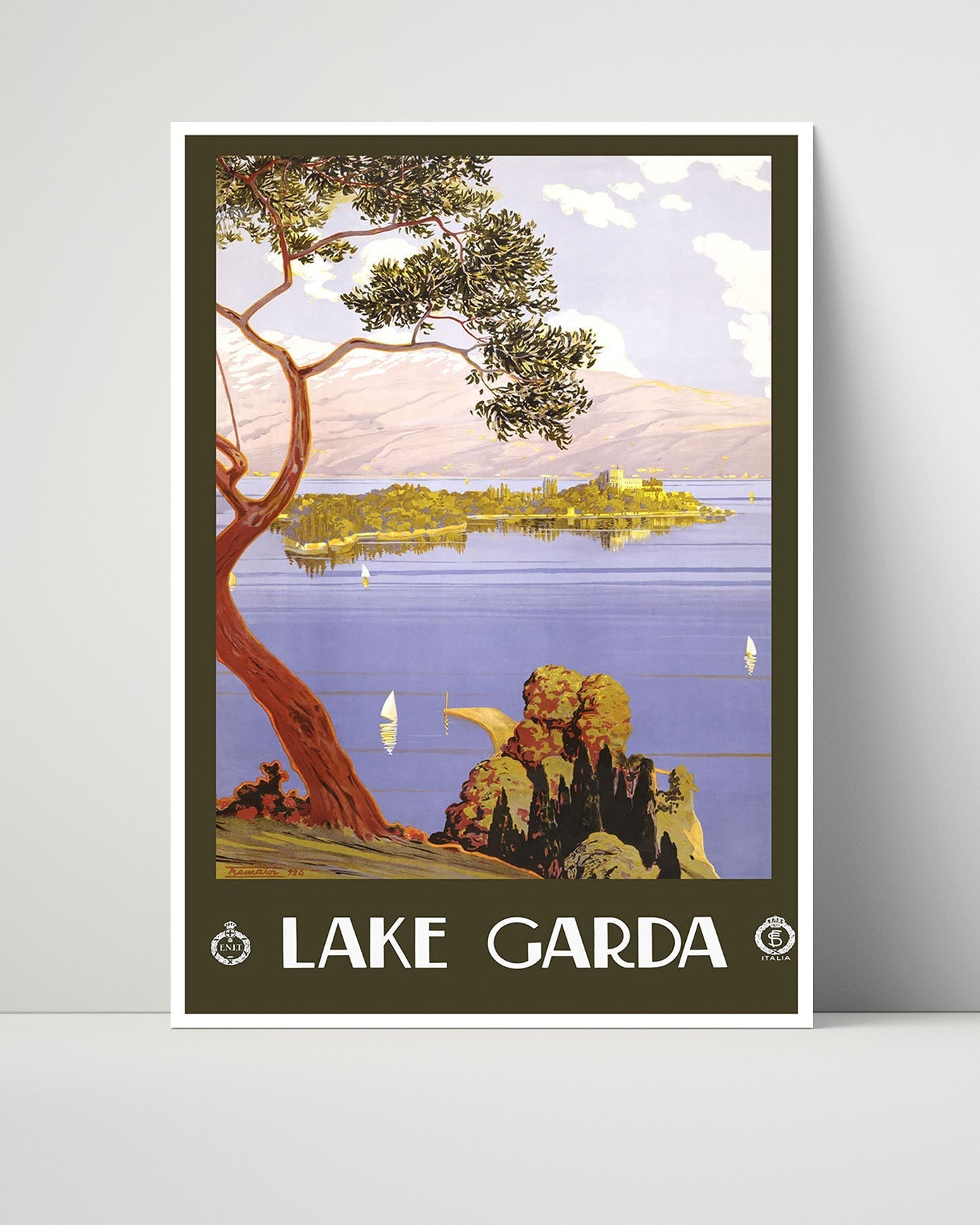 Classic Travel Unframed Poster -  Lake Garda - Italia