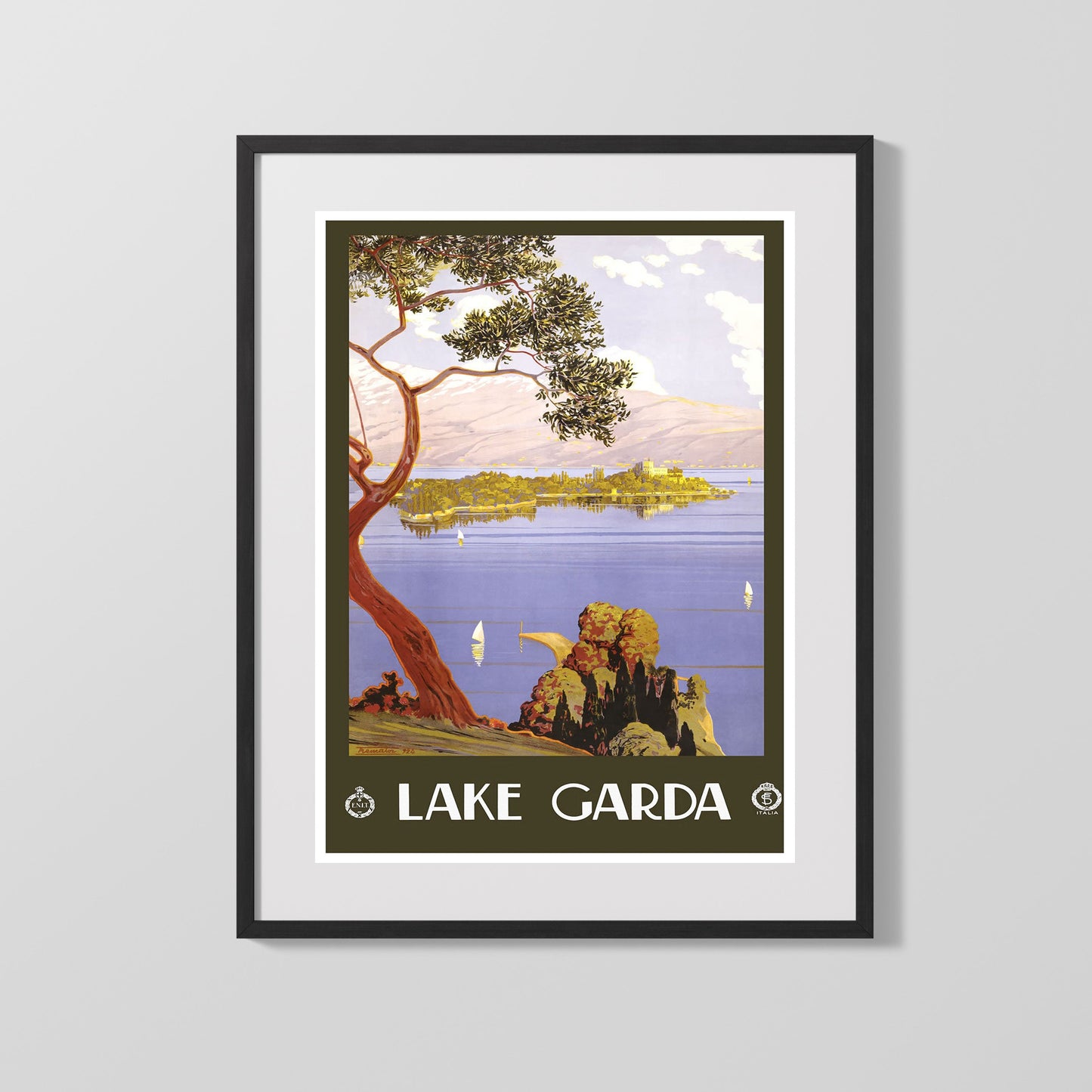Classic Travel Poster - Lake Garda - Italia