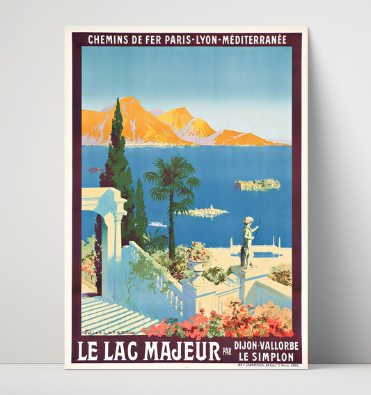 Lake Maggiore Italian Lakes - Travel - 16x20 Unframed Print
