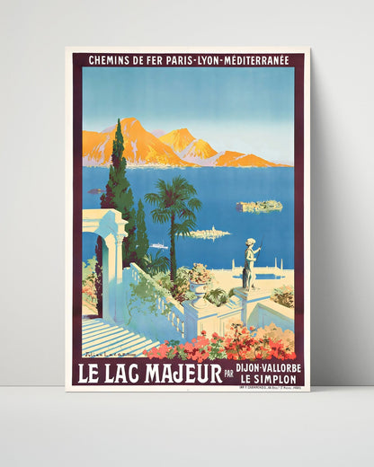 Classic Travel Unframed Poster -  Lake Maggiore - Italian Lakes