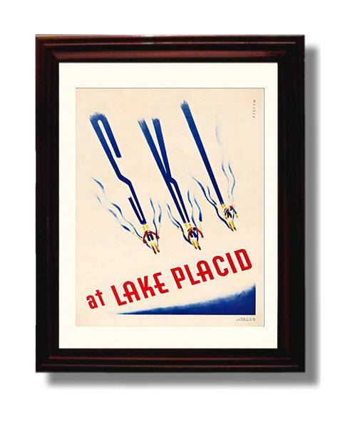 Lake Placid Ski Resort travel poster wall art 8x10 Canvas