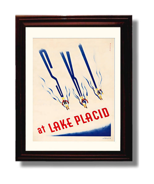 Classic Travel Poster - Lake Placid - Ski Resort